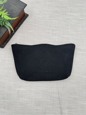 Vintage 1940’s Art Deco Black CORDE Clutch Bag
